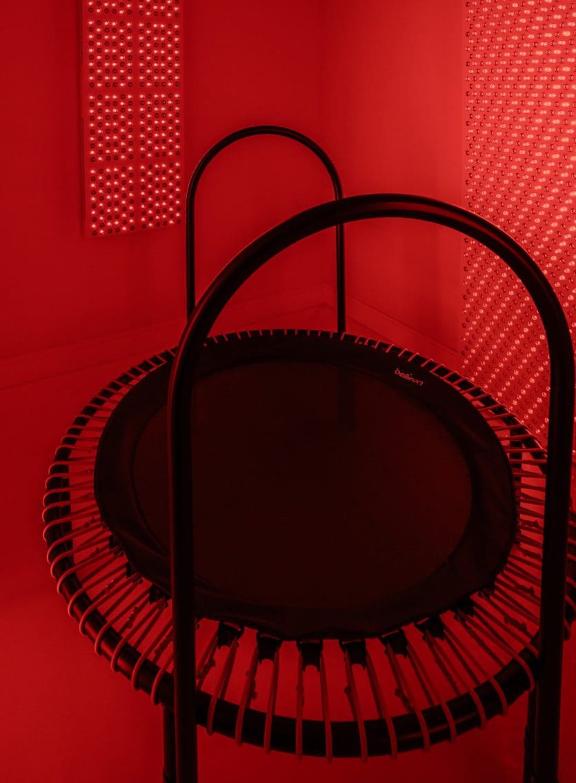 red light therapy combined with rebounder