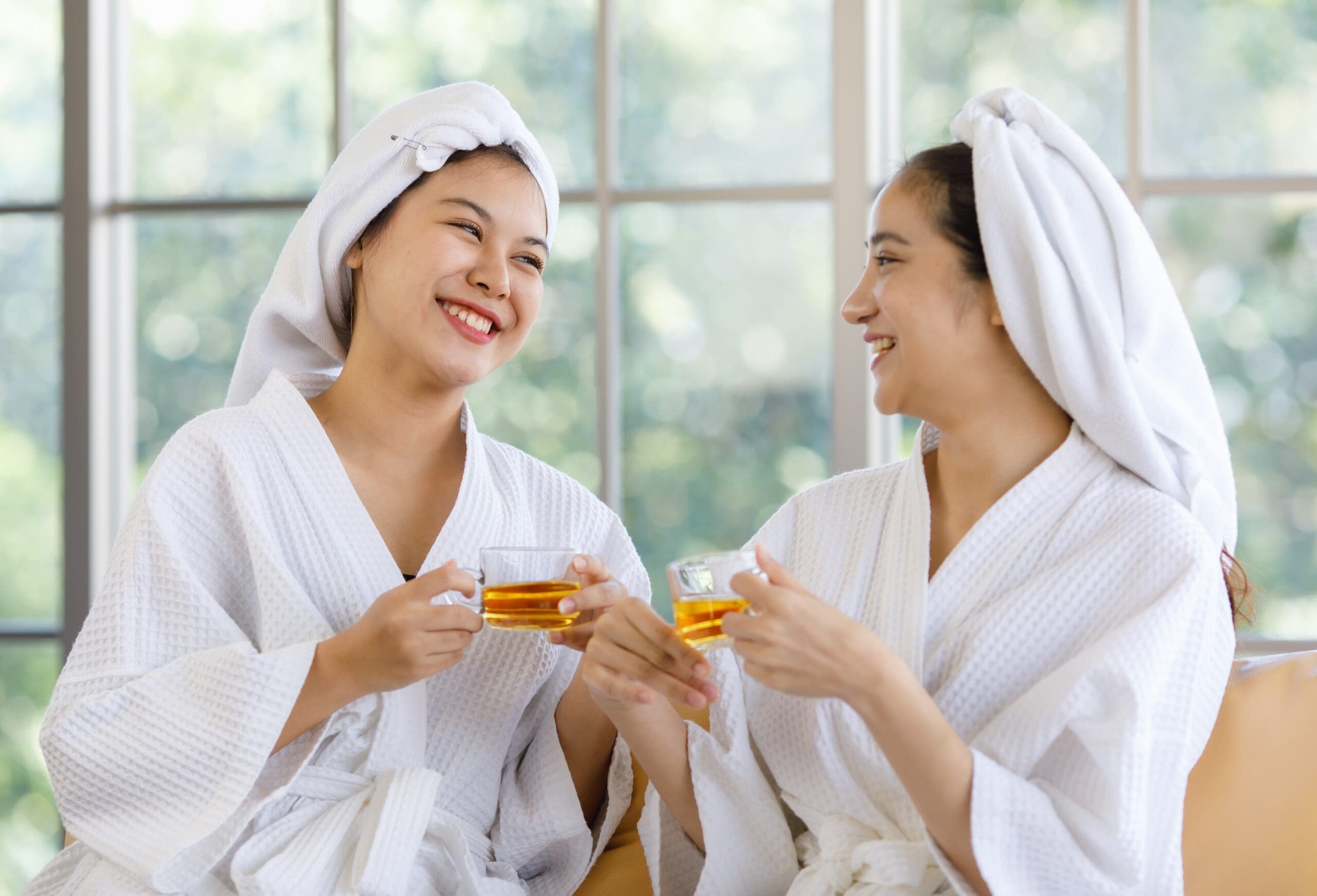 person feeling rejuvenated after completing an ozone sauna therapy session