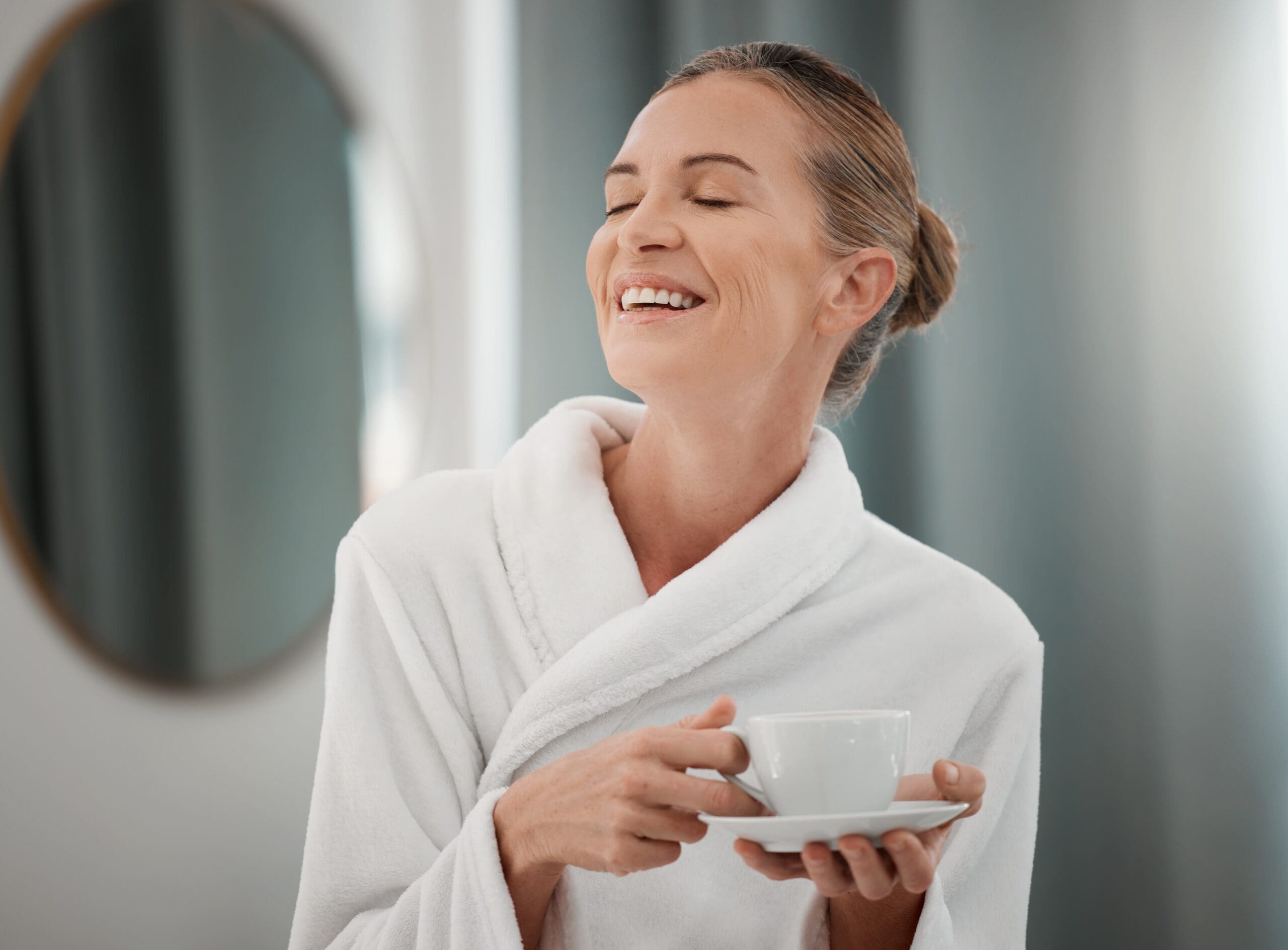Person feeling recharged after natural therapies for being tired all the time