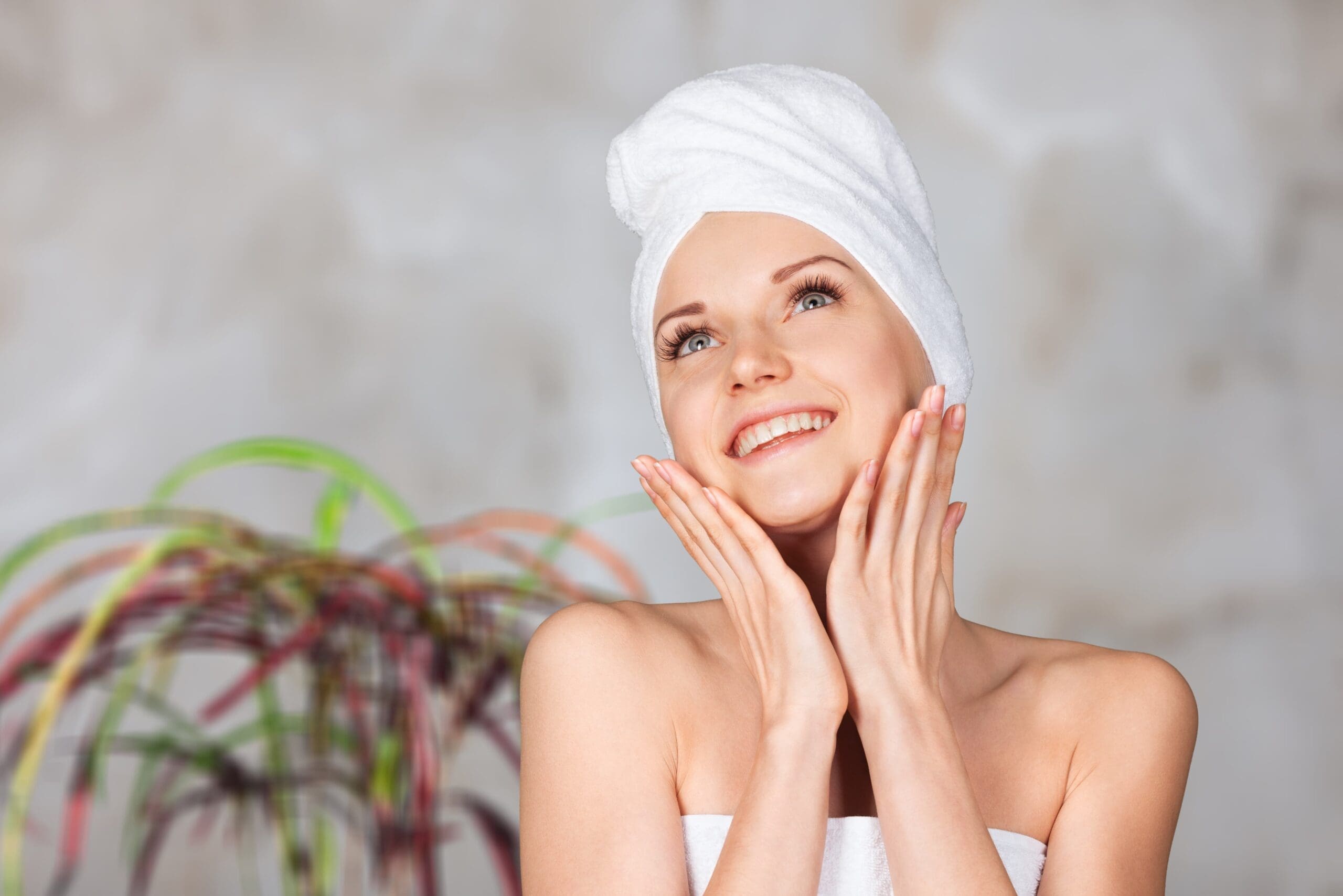 Rejuvenated client after ozone sauna and red light therapy at Empower Wellness Spa