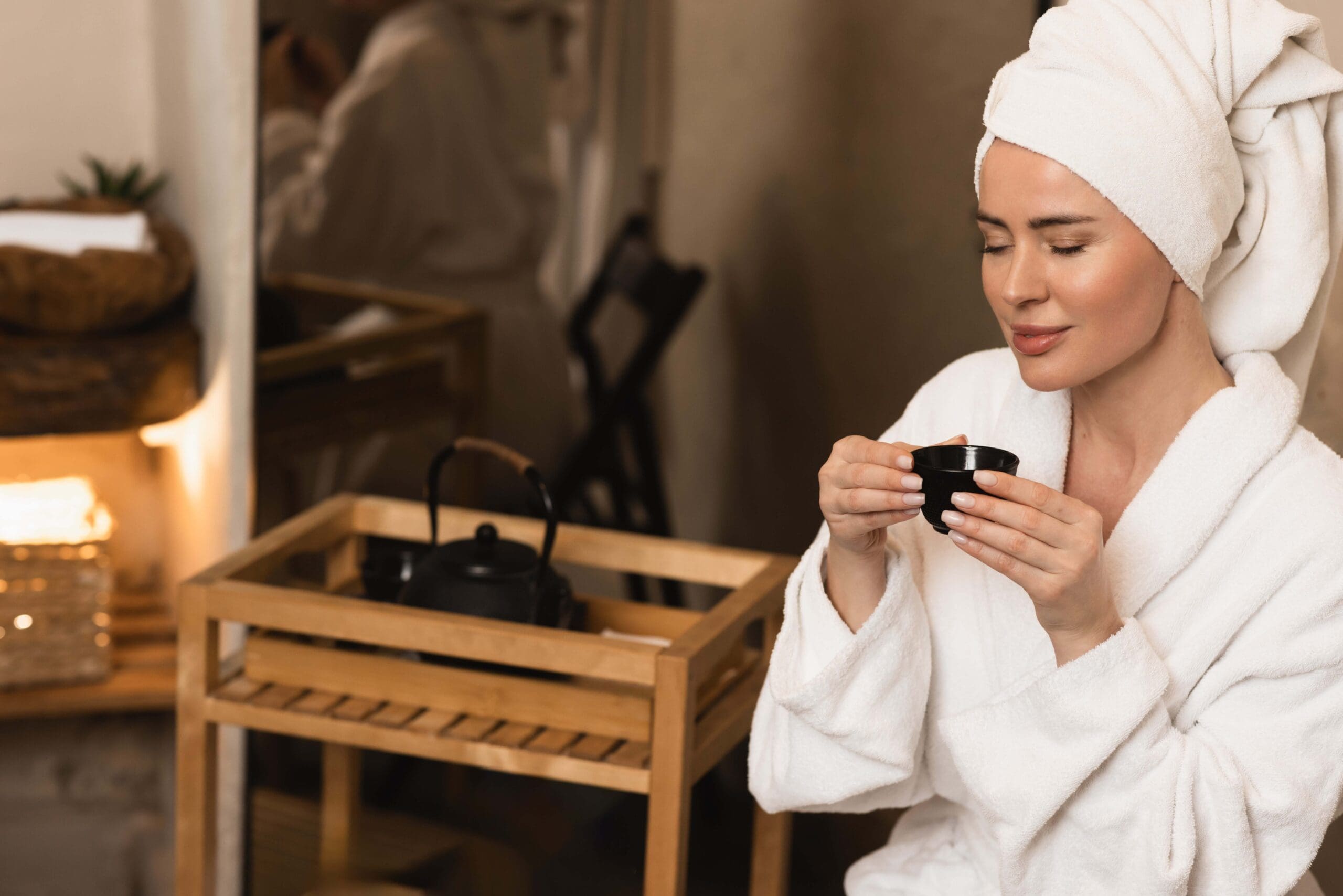 Relaxing wellness spa environment promoting healthy lifestyle habits alongside Body Contouring treatments
