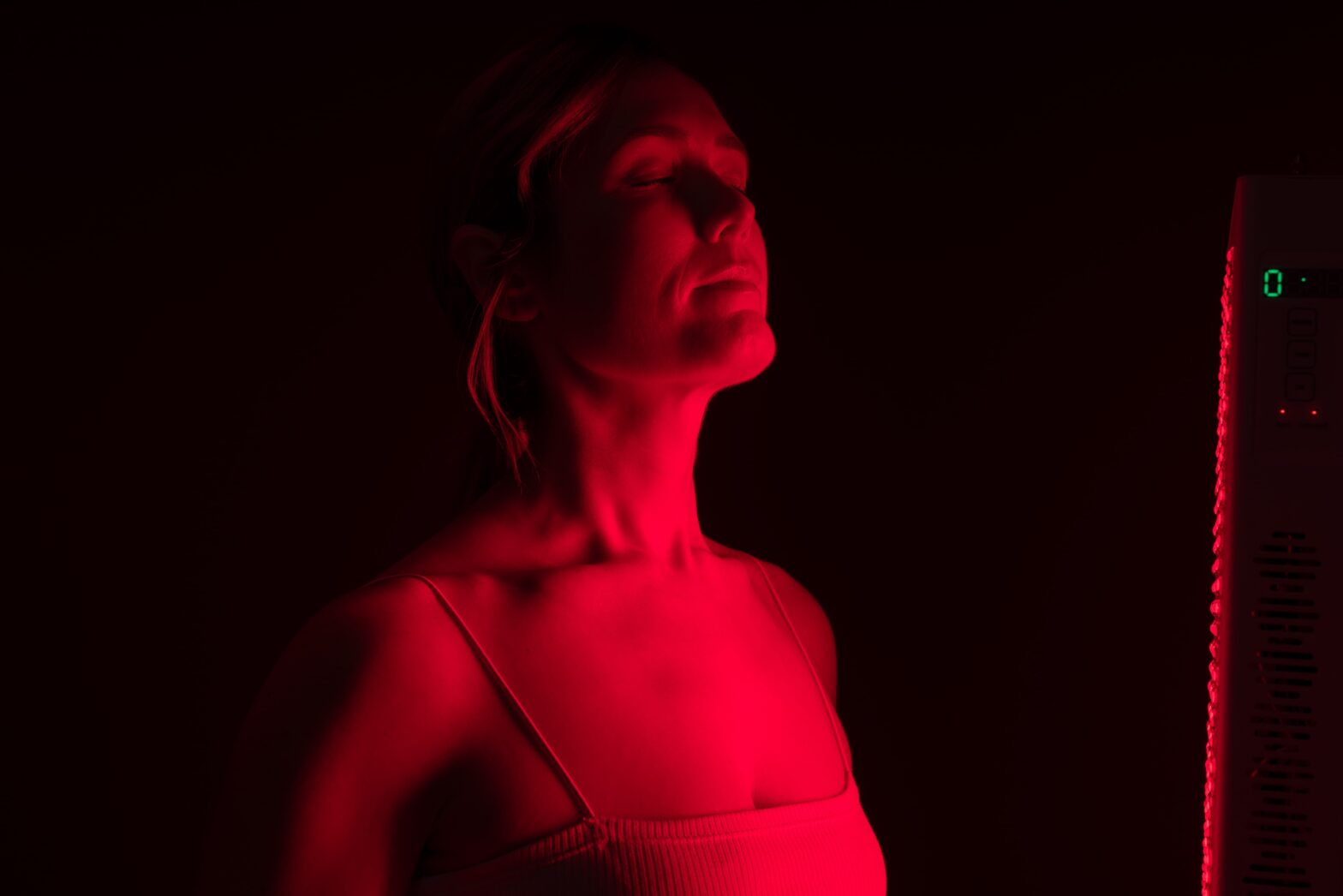 Red light therapy with rebounder supercharges detox and energy at Empower Wellness Spa