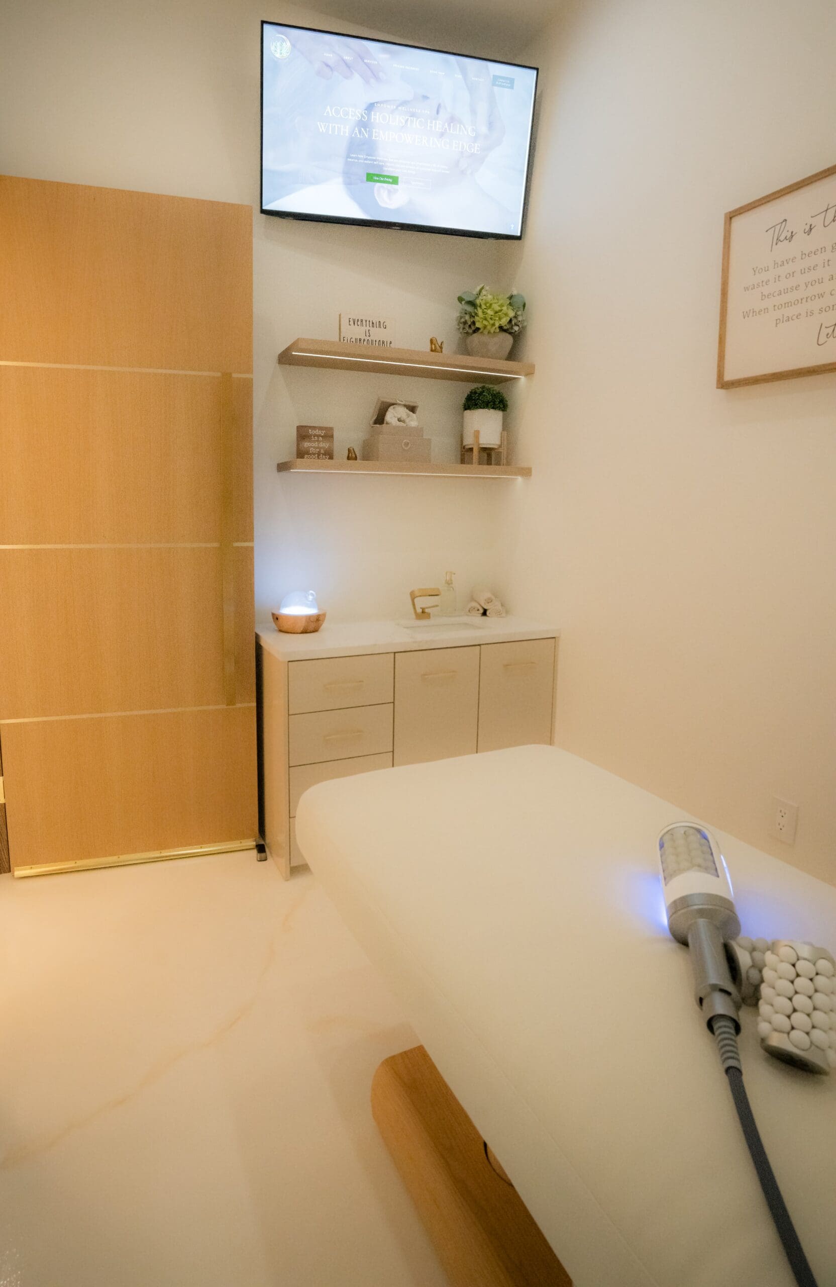 Endospheres red light rebounder Empower Wellness Spa routine