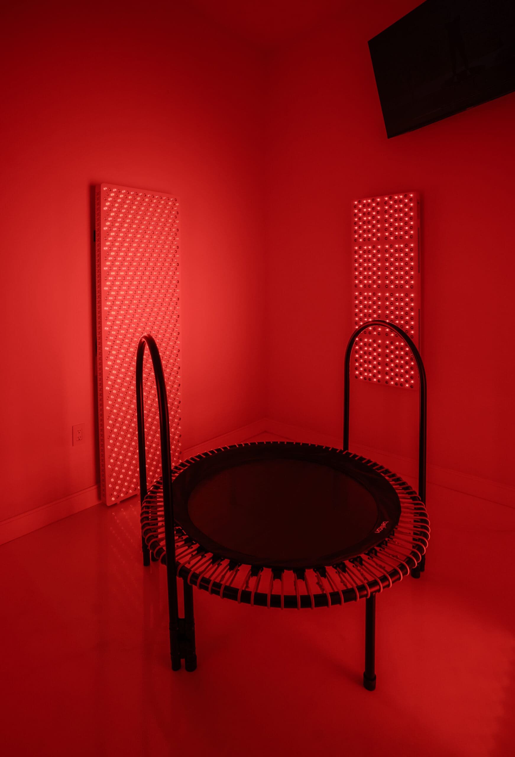 Endospheres red light rebounder routine