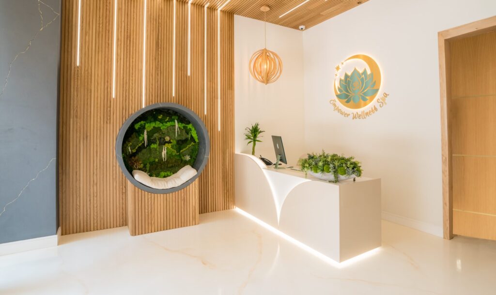 Empower Wellness Spa treatment room and services — sauna and recovery therapies