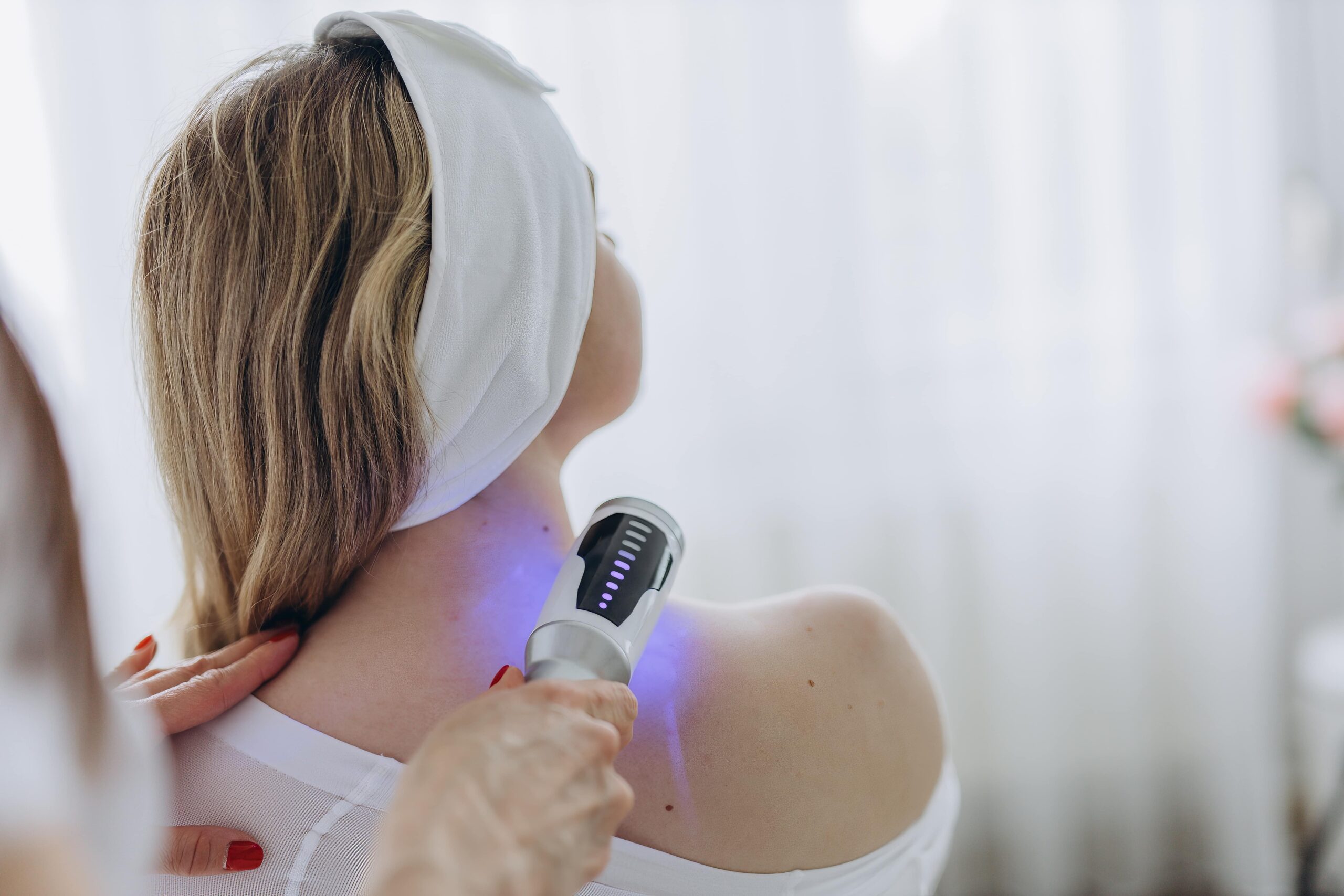 Combination image showing Endospheres, Red Light Therapy, and Rebounder used together to break fitness plateaus.