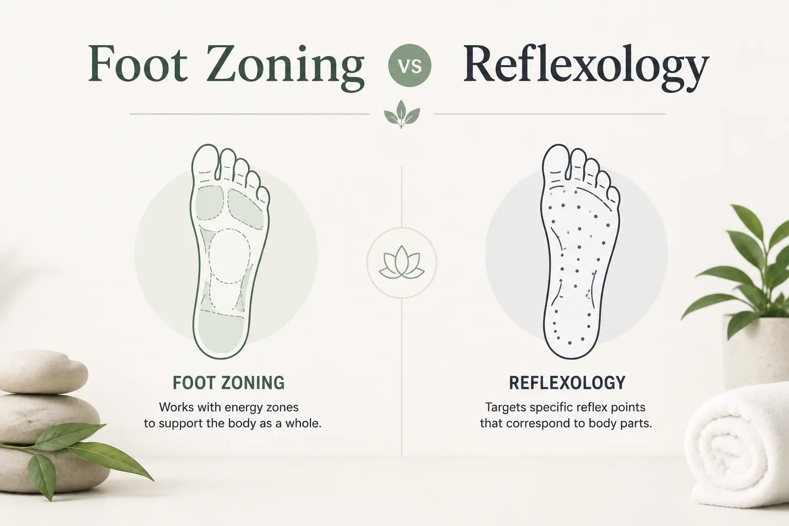 foot zoning vs reflexology